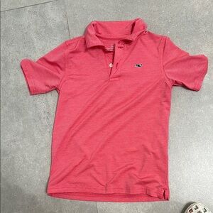 Vineyard Vines Pink Polo Shirt with Embroidered Logo
